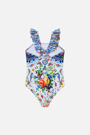 Tiles Darls Kids Straight Neck One Piece W Frill 12-14 GIRLS SWIMWEAR CAMILLA