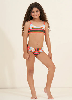 Multistripe Borealis Bikini Set LITTLE GIRLS SWIMWEAR MAAJI 