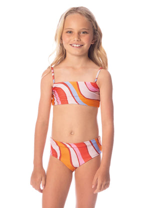 Amber Brown Rainbow Bikini Set GIRLS SWIMWEAR MAAJI 