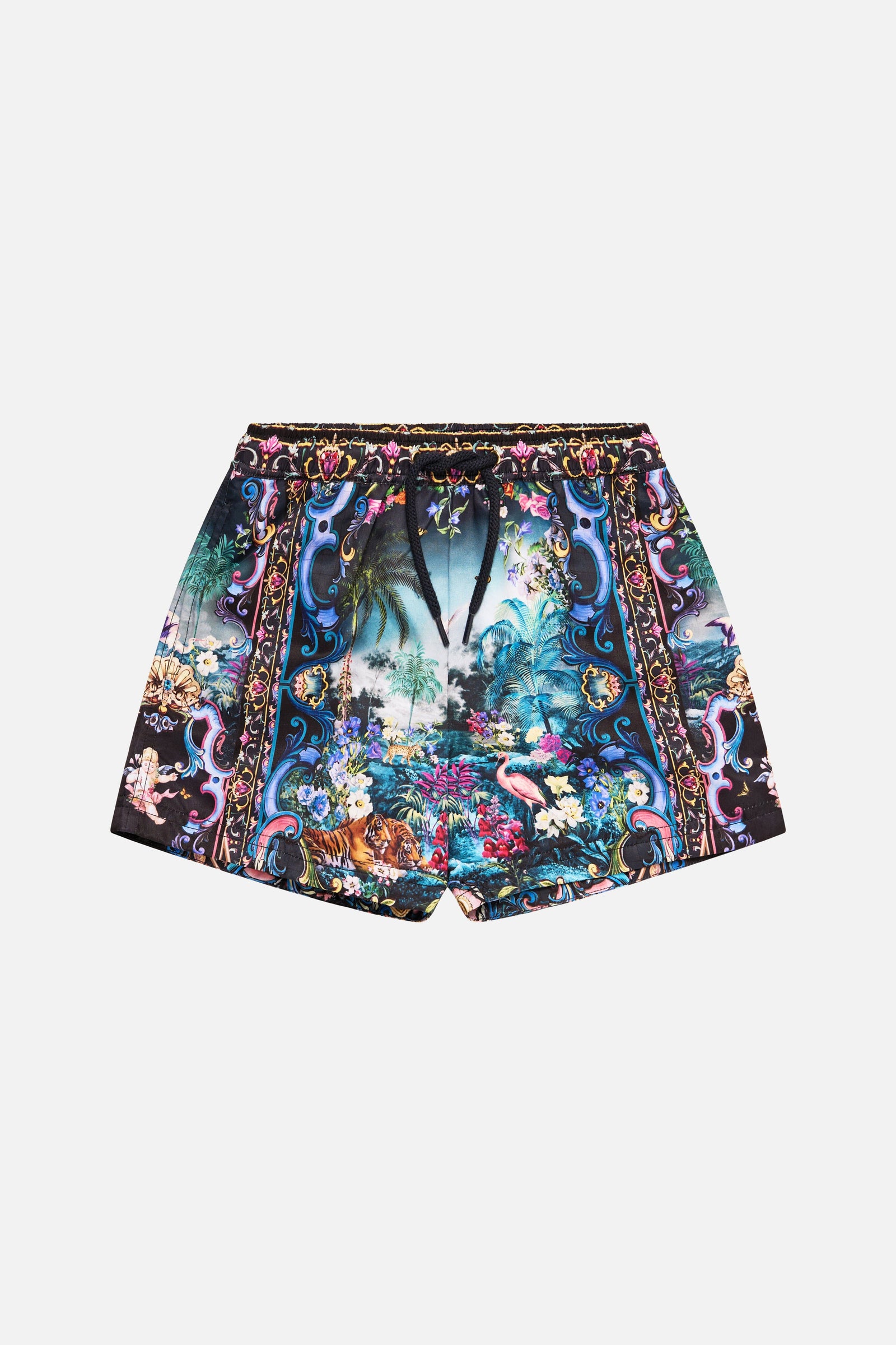 Basked In Baroque Boys Mid Boardshort With Elastic Waist 4-10 BOYS SWIMWEAR CAMILLA 