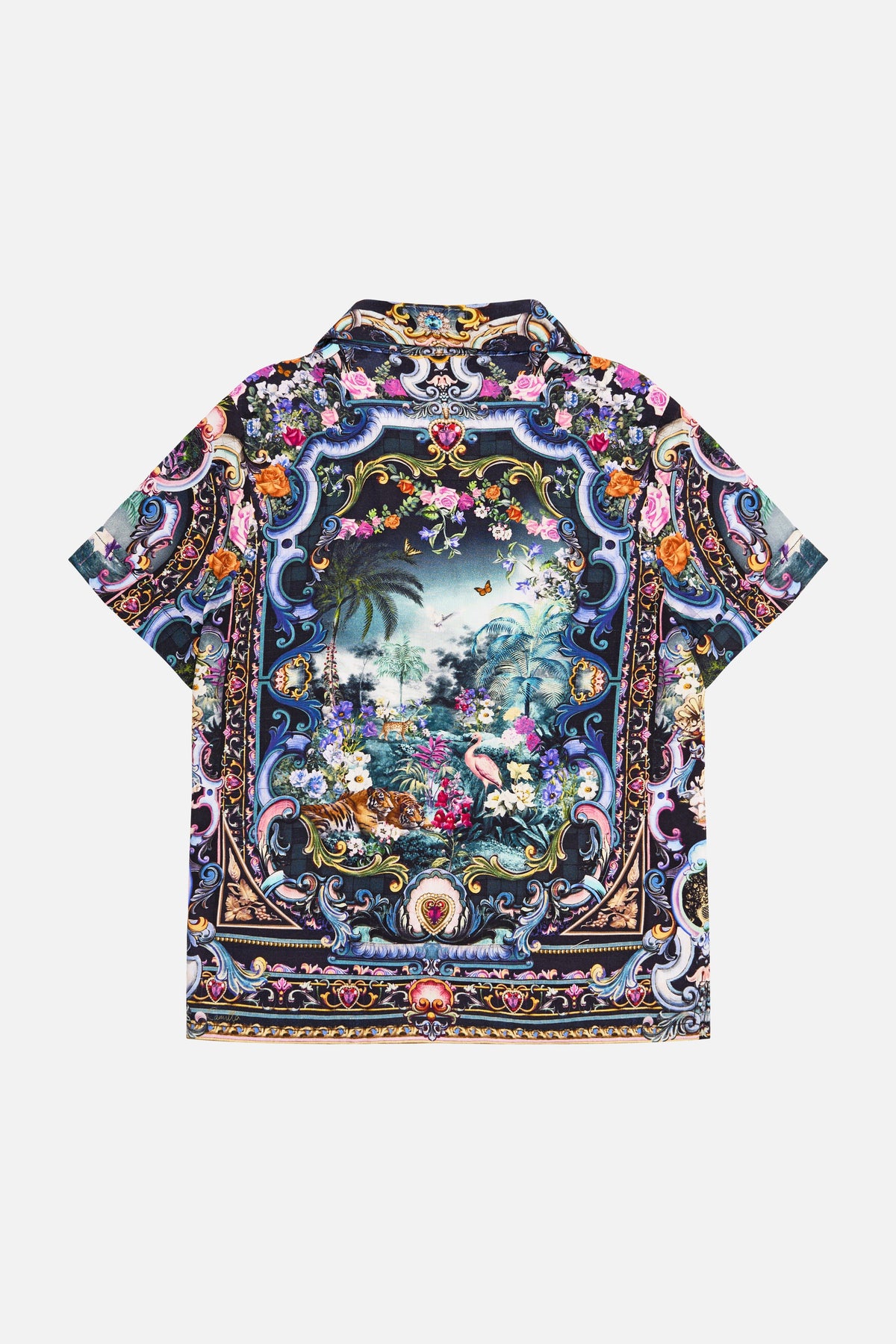 Basked In Baroque Boys Short Sleeve Camp Collared Shirt 4-10 BOYS CLOTHING CAMILLA 