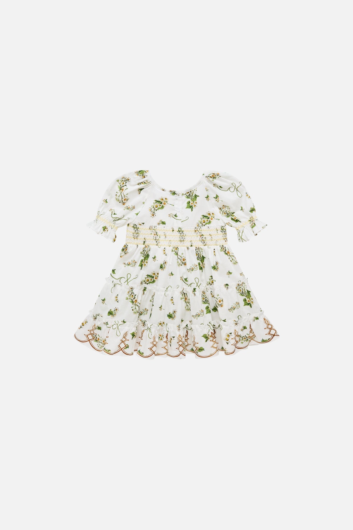 Daisy Chains Babies Tiered Dress With Puff Sleeve BABY CLOTHING CAMILLA 