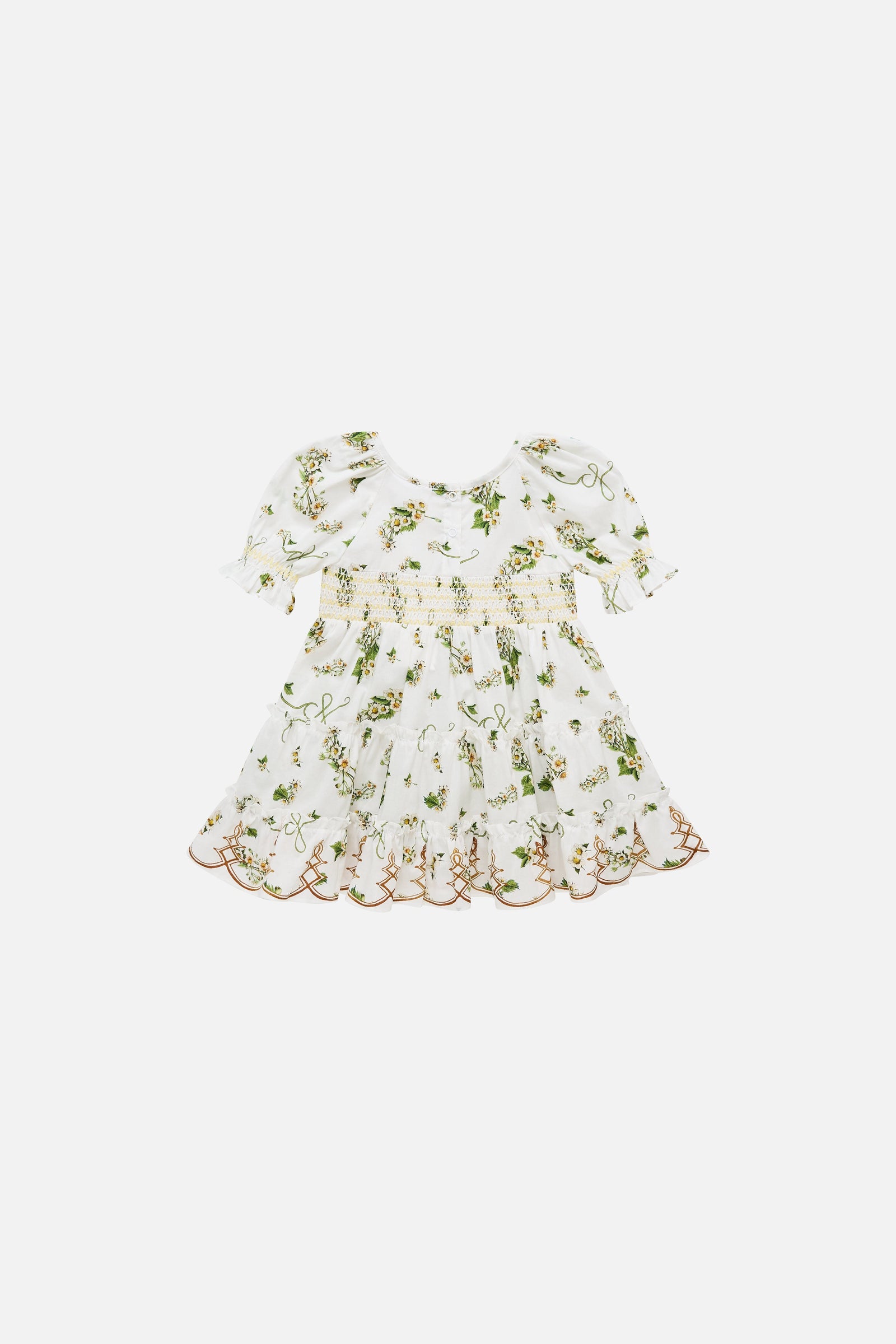 Daisy Chains Babies Tiered Dress With Puff Sleeve BABY CLOTHING CAMILLA 