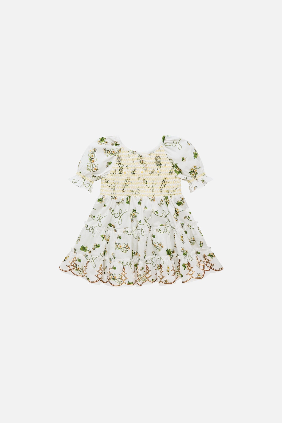 Daisy Chains Babies Tiered Dress With Puff Sleeve BABY CLOTHING CAMILLA 