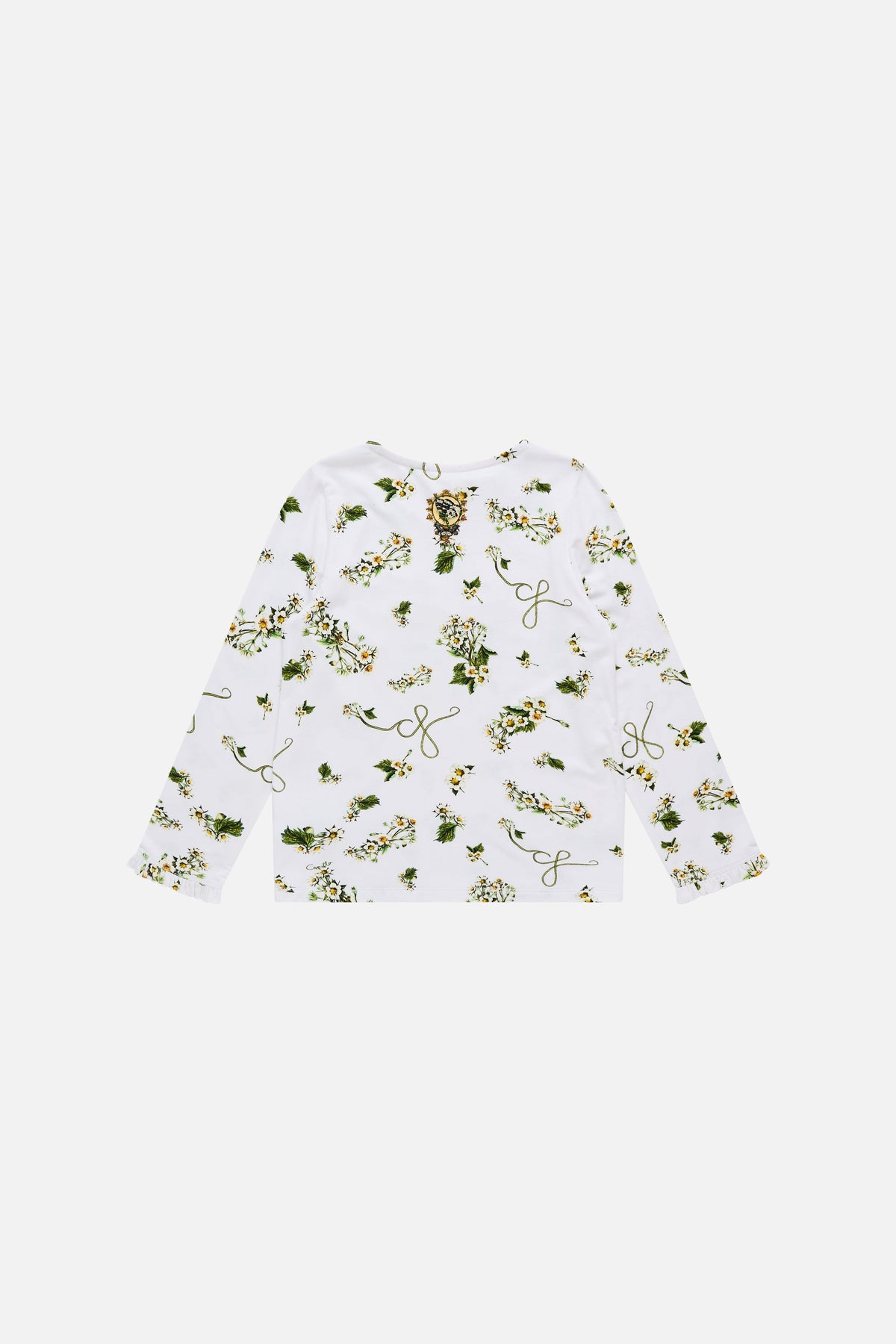 Daisy Chains Kids Long Sleeve Tee With Frill Cuff 4-10 GIRLS CLOTHING CAMILLA 