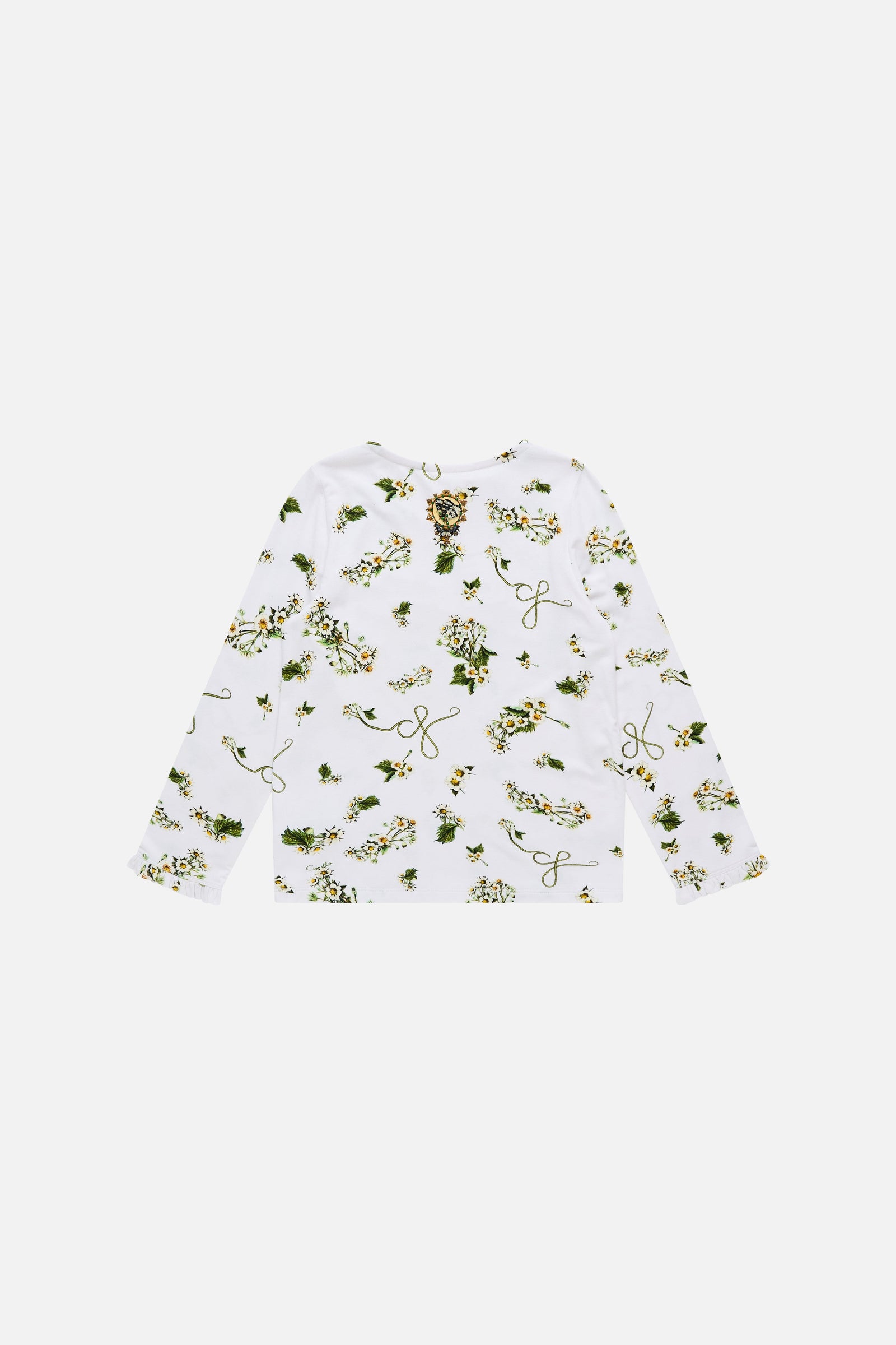 Daisy Chains Kids Long Sleeve Tee With Frill Cuff 4-10 GIRLS CLOTHING CAMILLA 