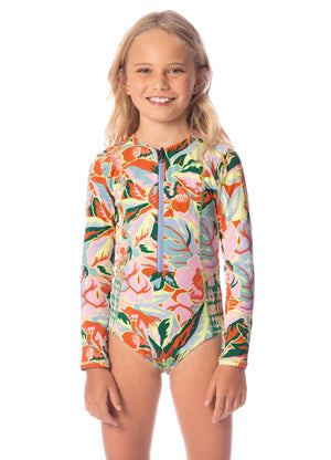 Neon Leafy Miku Surfsuit Noosa Juniors