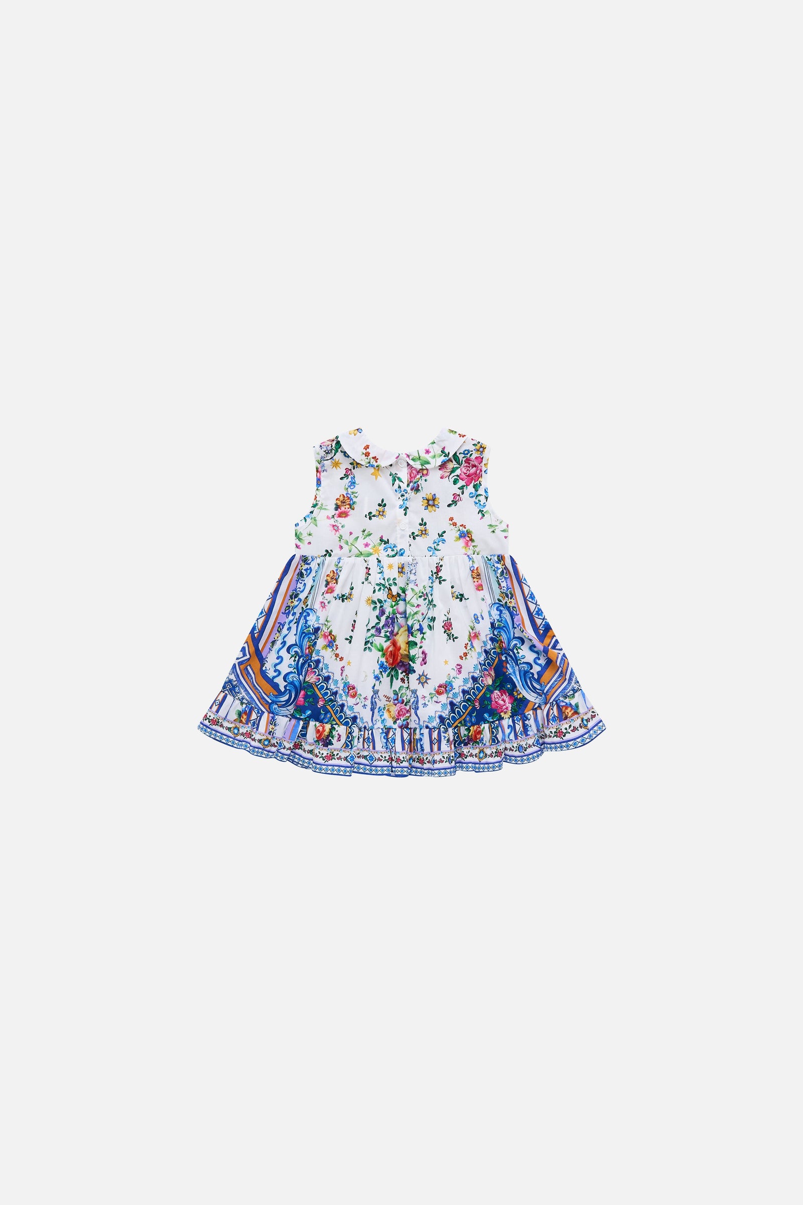 Tiles Darls Babies Shirred Dress With Peter Pan Collar BABY CLOTHING CAMILLA 