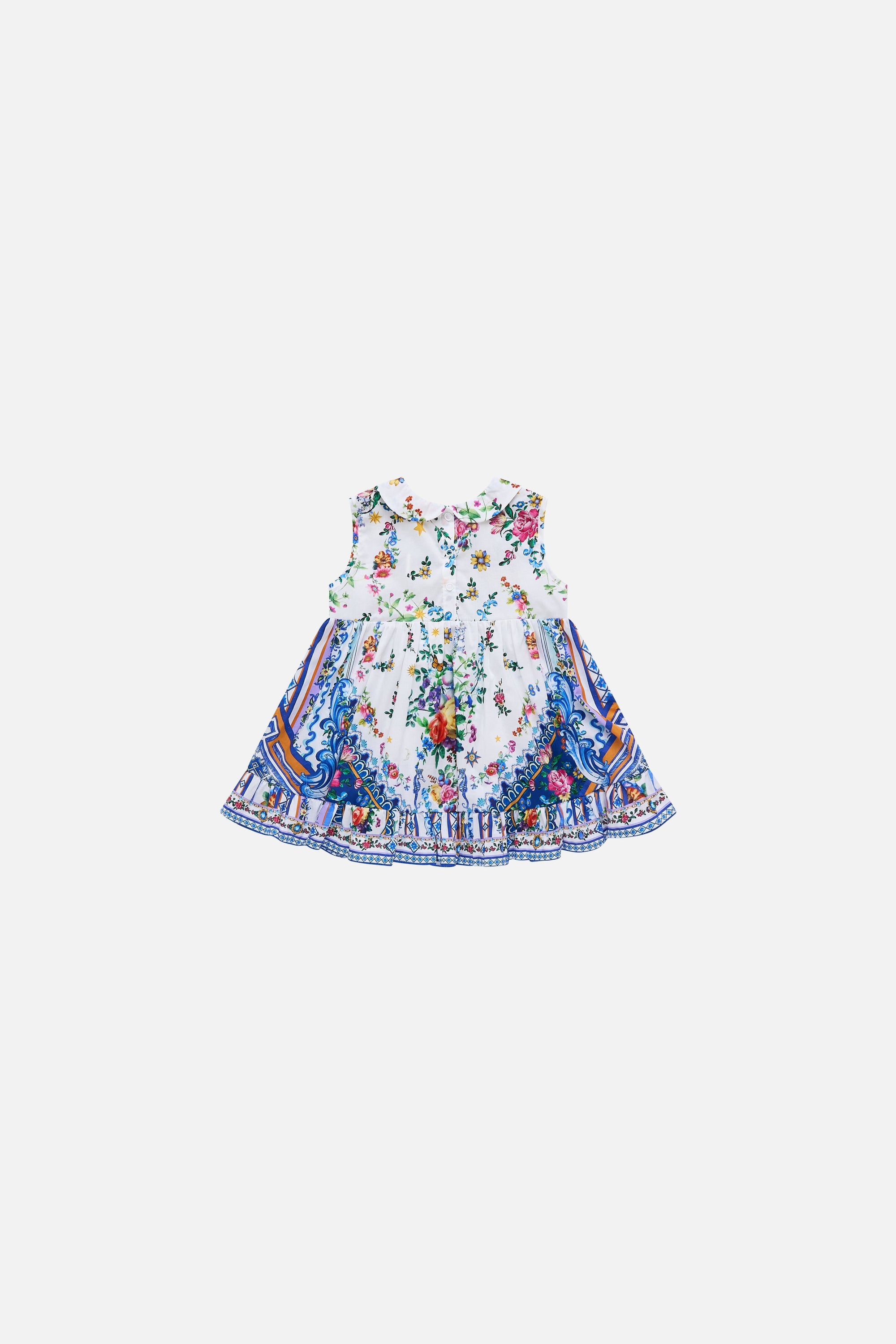 Tiles Darls Babies Shirred Dress With Peter Pan Collar BABY CLOTHING CAMILLA 