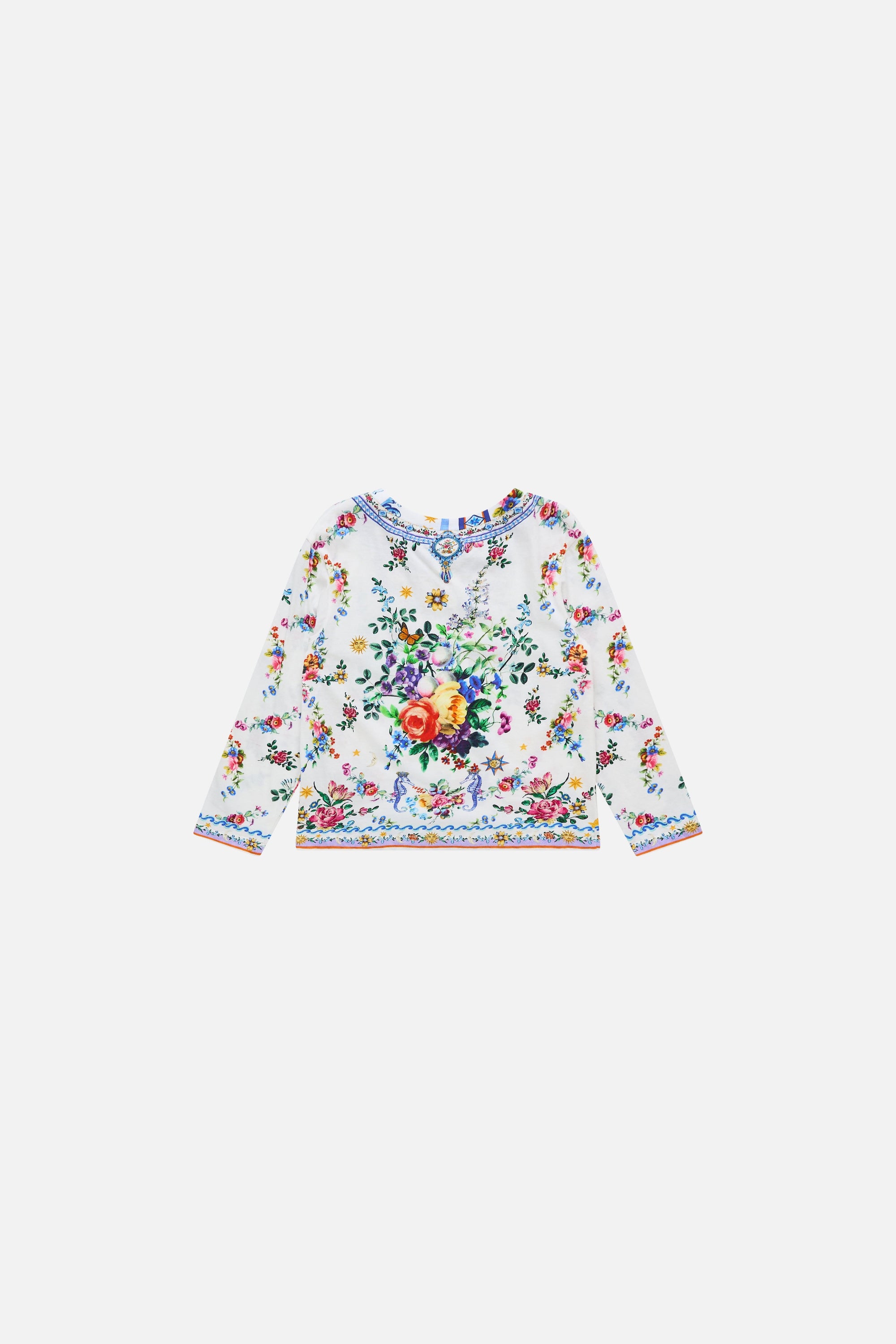 Tiles Darls Kids Relaxed Long Sleeve Tee 4-10 GIRLS CLOTHING CAMILLA 
