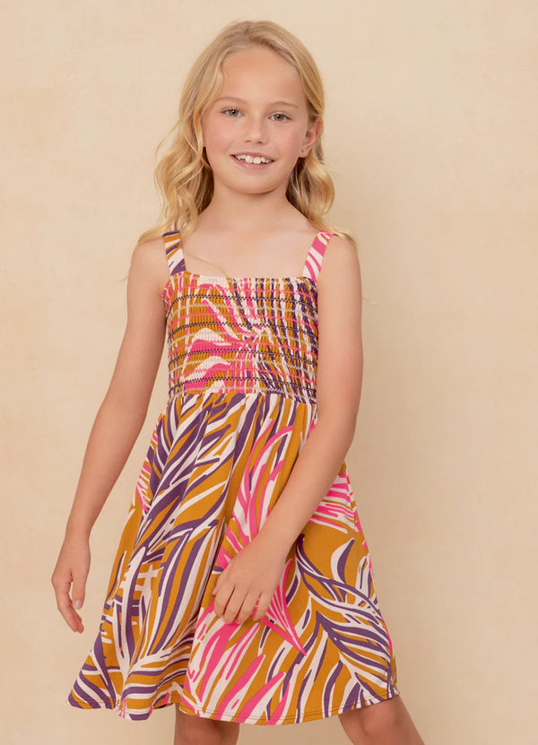 Caramel Foliage Bouquet Dress - Noosa Juniors