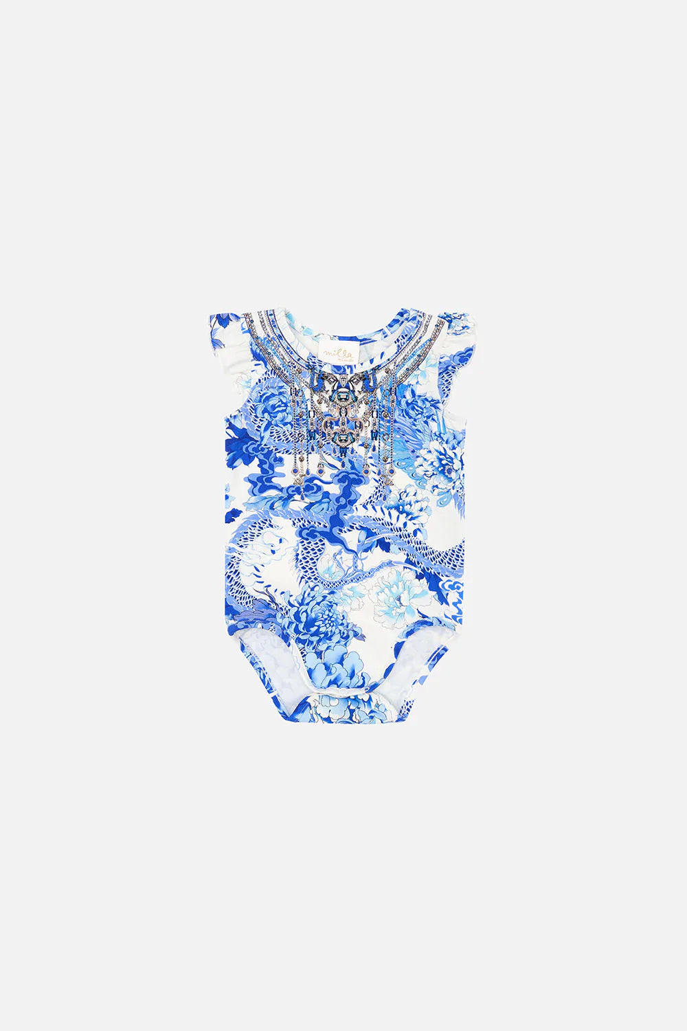 Heart of a Dragon Babies Frill Bodysuit BABY CLOTHING CAMILLA 