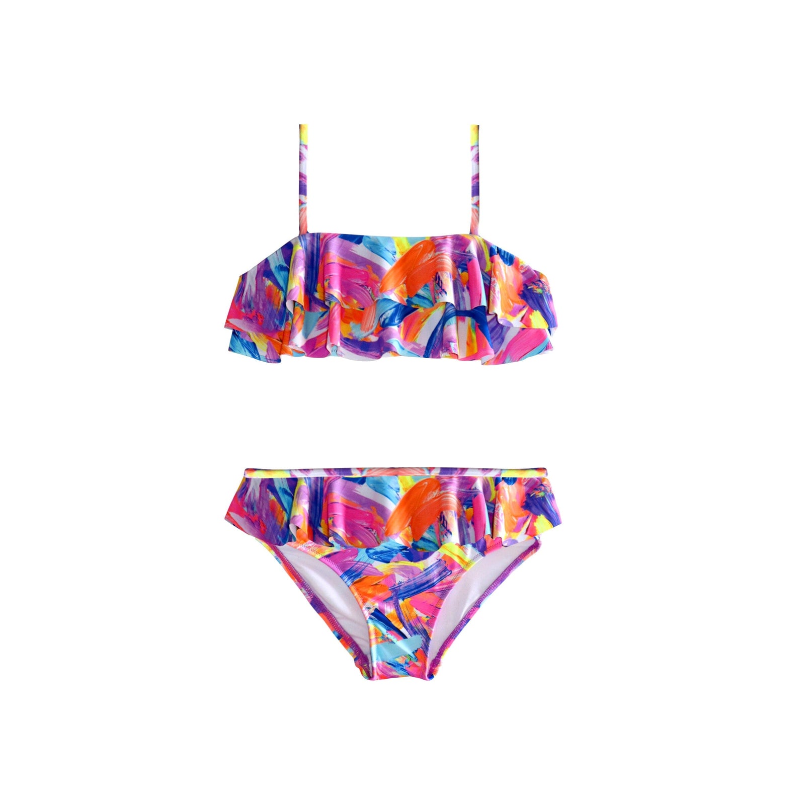 Paint Craze Tube Bikini GIRLS SWIMWEAR SALTY INK 