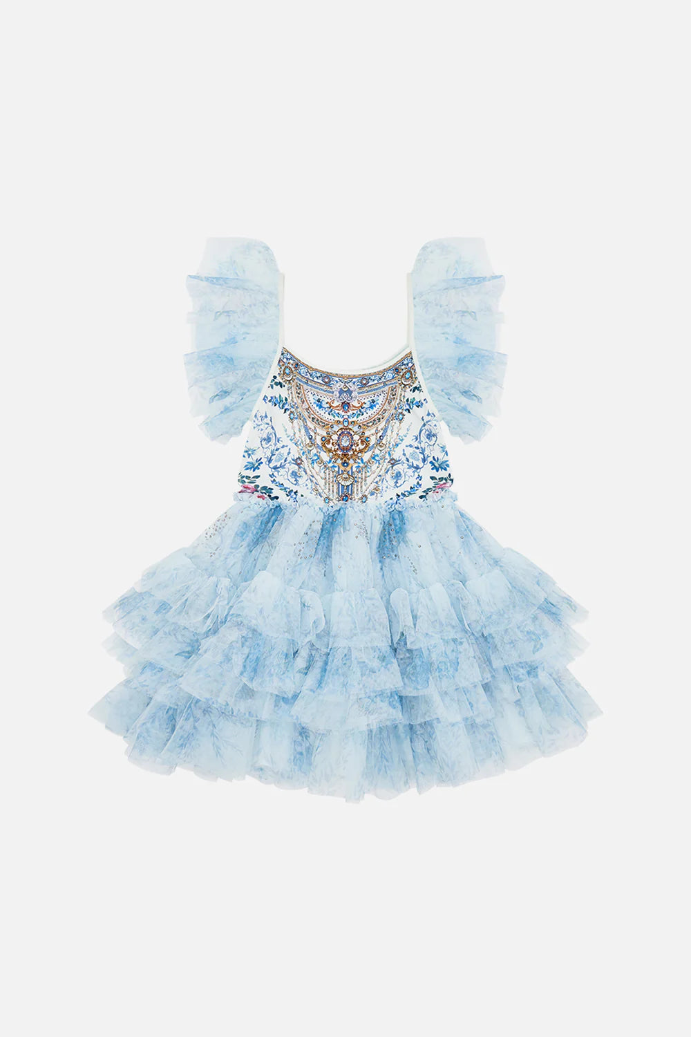 Season Of The Siren Kids Tutu Dress With Sleeve Frills 4 10